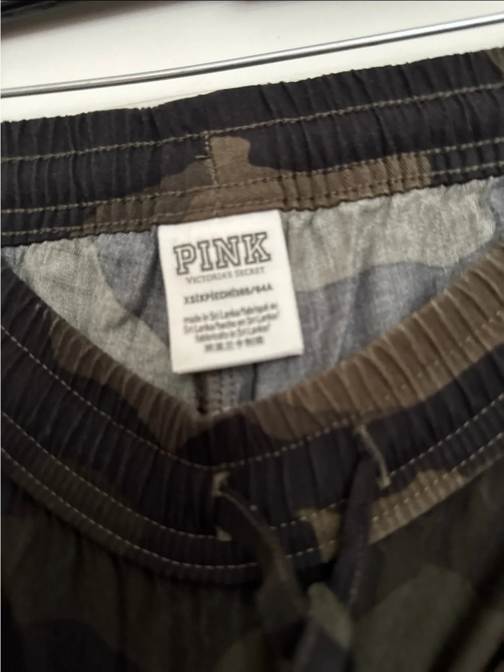 PINK Victoria's Secret Olive & Black Camo Joggers - Picture 3 of 4